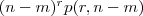 (n-m)^rp(r,n-m)